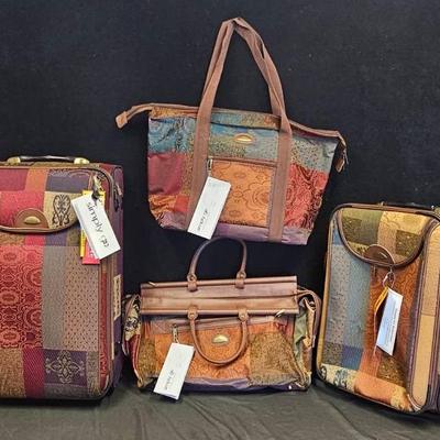 Simply Go 'Bohemian' 4-Piece Luggage Set