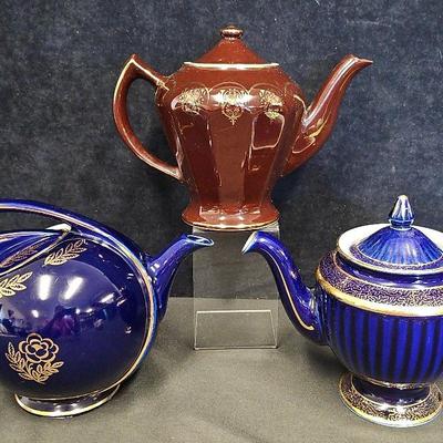 Hall Teapots (3)