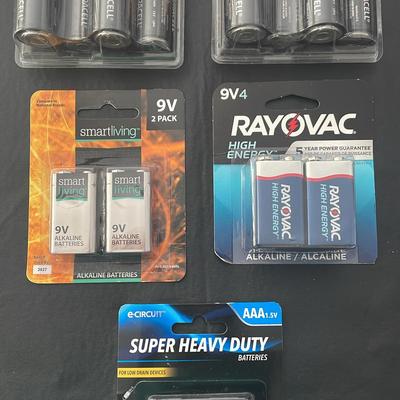 Assorted Packs Of New Batteries (5)