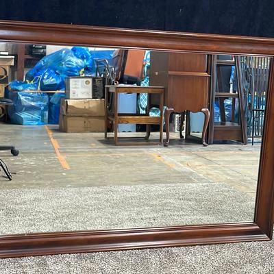 Wood Framed Large Wall Mirror 