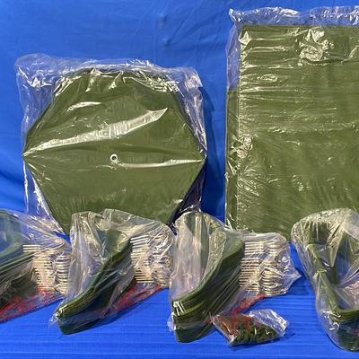 Joy Mangano 72 PC Green Closet Organizers + Huggable Hangers 