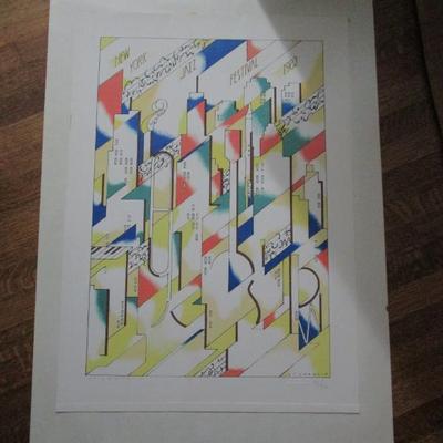 Poster. New York Jazz Festival 1982.