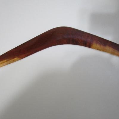 Australian made bushwood boomerang (Size 16).  Fashioned from roots of Australian "Gidgee" scrub trees (wattle, acacia, mulga,...