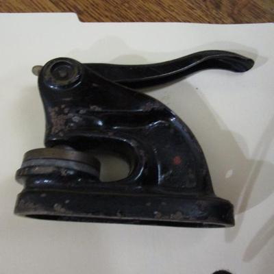 Sale Photo Thumbnail #81: Book embosser,  At least 50 years old.