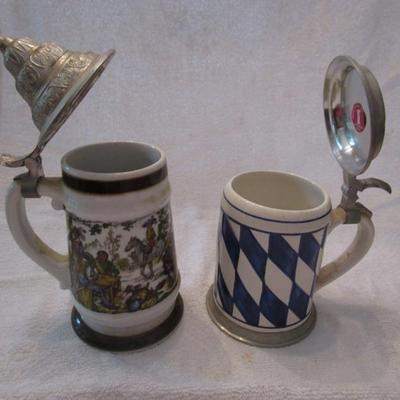 Sale Photo Thumbnail #61: German steins.