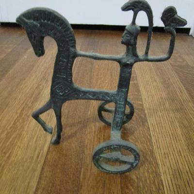 Sale Photo Thumbnail #92: Metal Etruscan chariot driver