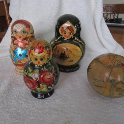 Sale Photo Thumbnail #89: Assortment of 4 types of nested dolls (3 from Russia)