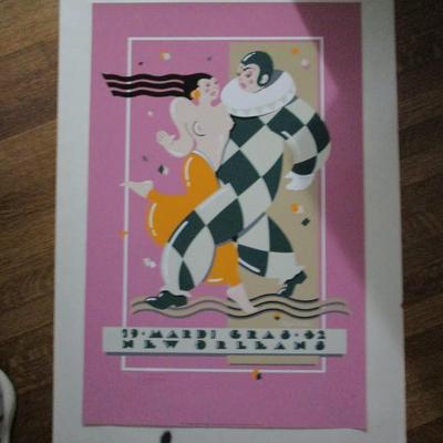 Poster.  Mardis Gras 1982.