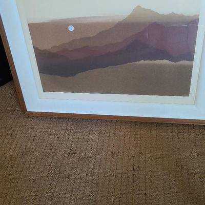 Signed Virgil Thrasher Santa Cruz Summit Print 1978  46/100
