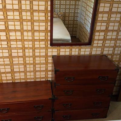 Tansu Chest Set & Mirror