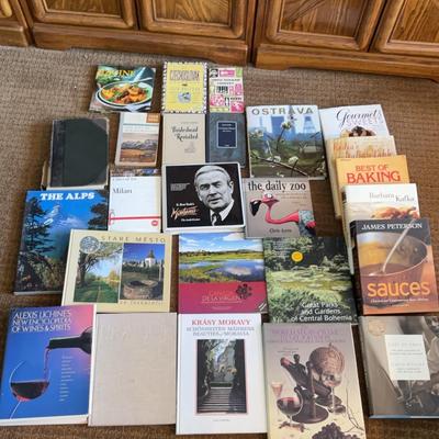 Mixed Lot Of 25 Books, Mostly Travel & Cooking