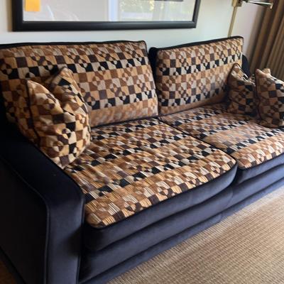 Solid Hardwood, Coil Springs, Hand Tied Couch