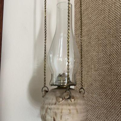Porcelain Hanging Hurricane Lamp