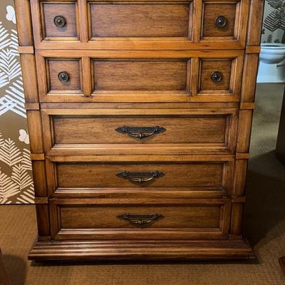Solid Pecan Wood Dresser
