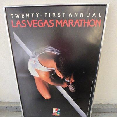 Las Vegas Marathon Framed Poster 1987