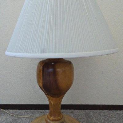 Hand Crafted Wood Lamp-Fun Finial #2