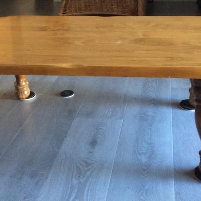 Fruitwood Oval Topped Coffee Table 