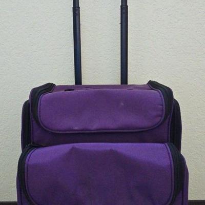 Purple Arts/Crafts Bag on  Wheels