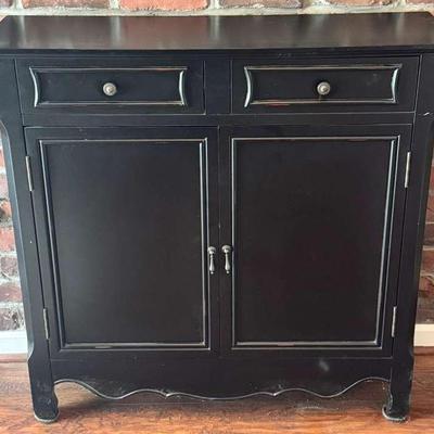 Black Wooden Console