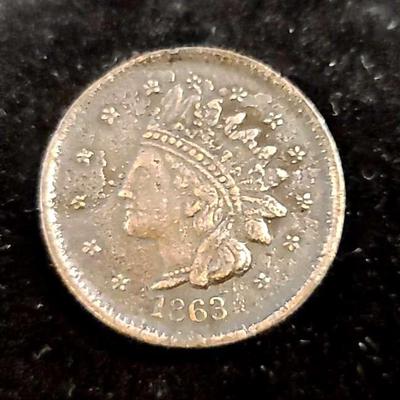 1863 Civil War Patriotic Token – “Not One Cent”