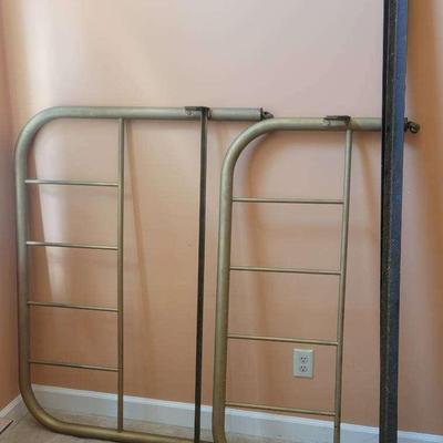 Metal Bed Frame with Headboard, Footboard & Side Rails