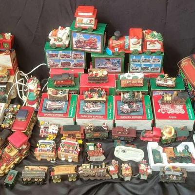 Kirklands Lighted Christmas Train with Holiday Train Décor Collection