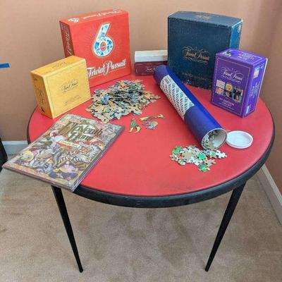 Game Table, Trivial Pursuit, Jigsaw Puzzles & More