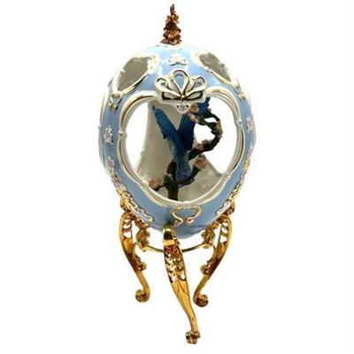 Lot 248   
Franklin Mint Co, House of Faberge Birds of the World, Blue Porcelain Egg