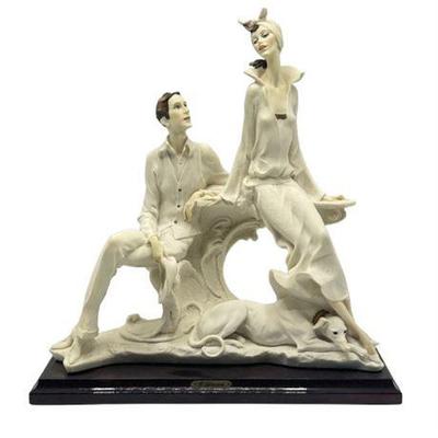 Lot 236   
Giuseppe Armani Florence 1987, "Lovers and Dog" Porcelain Statue