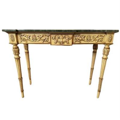 Lot 020   
Karges Italian Neoclassical Carved Console Table for J. Bird Interiors
