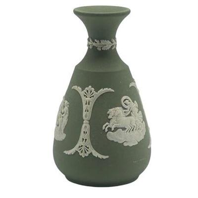 Lot 203   
Wedgwood, Sage Green Jasperware Bud Vase