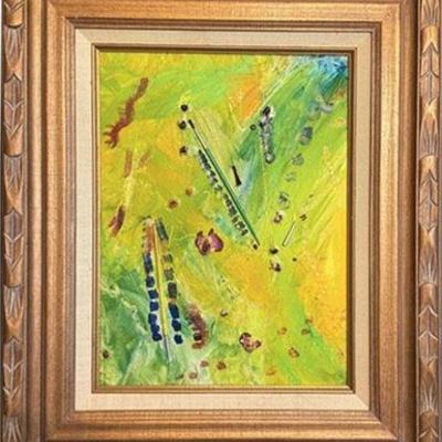 Lot 029   
Abstract Multimedia Acrylic Painting