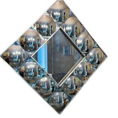 Lot 030   
Mid Century Bubble Mirror