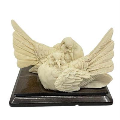 Lot 321  
E. Farina White Birds Sculpture, Made In Italy