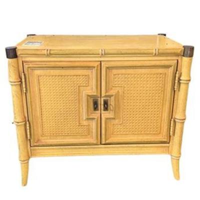 Lot 069 
Stanley Furniture Faux Bamboo Nightstand