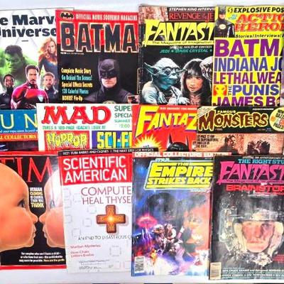1980s and 1990s Assortment of Magazines Batman, Spiderman, & More