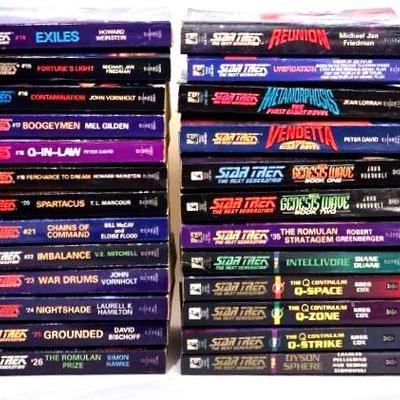 Assortment of Star Trek: The Next Generation Books