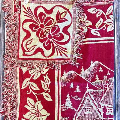 “Family Crest” Holiday Throw Blanket 