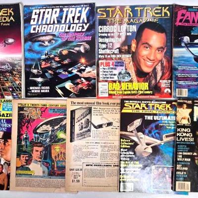 Assortment of Star Trek Magazines & Books