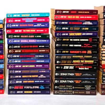 Assortment of Star Trek Books Full & Partial Series