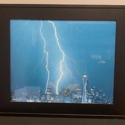 Lightning Storm In Seattle, Washington Print