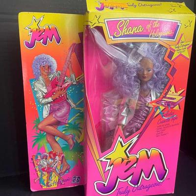 1985 Jem Shana Of The Holograms Truly Outrageous Doll