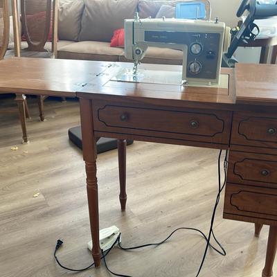 Vintage Kenmore Sears Sewing Table And Machine