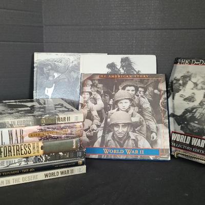 Hard Back War Coffee Table Books Including Collector's Edition The D- Day Invasion