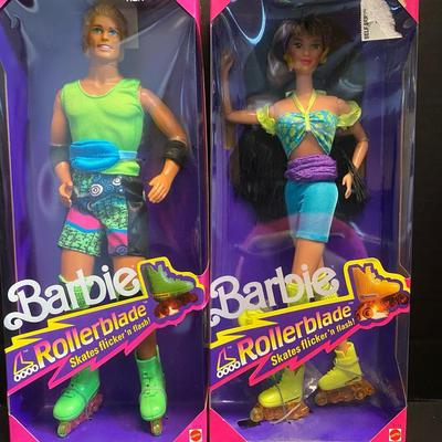 1991 “Ken” & “Kira” Rollerblade Barbies