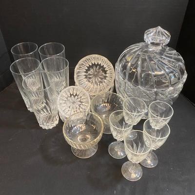 Polonia Lead Crystal Bowl With Lid, Glassware, Sherry Glasses & Bowls