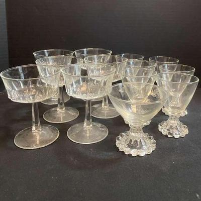 Crystal Champagne/Dessert/Wine Glassware & Berwick Boopie Glasses