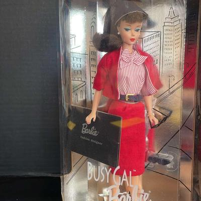 Limited Edition Reproduction Of 1960 Fashion And Doll, Busy Gal Barbie Mattel 1995