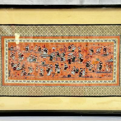 100 Children - Framed Chinese Embroidery! 