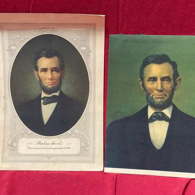 Abraham Lincoln Lithograph Portraits
